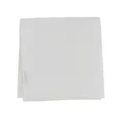 $150 Fiori Di Lusso White Linen Blend Pocket Square - x - (FL1292510)