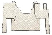 Beige Eco Leather Floor Mats + Engine Cover for Ford F-Max 2018+ trucks RightHD