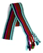HEAVY RUG YARN INKLE LOOM SASH, 44" x 3.7" belt cl88cr bon88craft G78