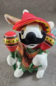 Animated Mariachi Puppy Plays "MACARENA" Plush Dog Music Shaking Maracas