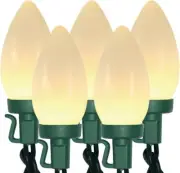 C9 Bulbs Outdoor Lights String Christmas 25 LED Strawberry Xmas Tree Decoration