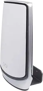 HOLACA Wall Mount Holder for Orbi Whole Home Tri-Band Mesh WiFi 6 System & Orbi Ultra, Wall Bracket Hanger Stand with Holder Compatible with Orbi Whole Home Tri-Band Mesh WiFi 6 System (BLACK-1PACK)