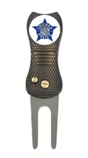 Chicago PD Police Department Golf Ball Marker + Switchblade Divot Tool