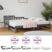 Solid Wood Pine Pull-out Day Bed Sleepover Bed Couch Multi Colours vidaXL