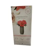 Amaranth Vase Grey 10" Diamond Smart Vase Floral Arrangements New