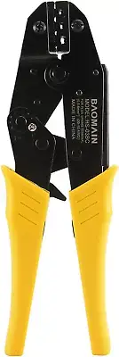 Ratchet Crimper Plier HS-03BC Non-Insulated Terminals & Receptacle Crimping Tool