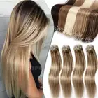 Highlight COLOR 1g Loop Bead Micro Ring Remy Human Hair Link Tip Extensions 1G/S