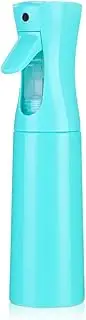 2 Pack Continuous Spray Bottle for Hair (10.1oz/300ml) Spray Bottles for Cleaning Empty Ultra Fine Water Mist Sprayer for Hairstyling Plant Garden Curly Hair (Cyan)