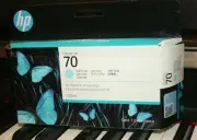 Genuine HP 70 LT CYAN INK - Sealed -EXP MAY 2024