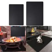 Rectangular Fireproof Mat for Fireplace Hearth Easy Storage and Transportation