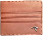 [Generic] Aboriginal Wallet - Leather - Kangaroo - Tan - Australia, Indigenous, Aboriginal Art