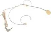 WHAMVOX Headset Microphone Headworn: 3.5l Omnidirectional Microphone Over Ear Hanging Condenser Mic for Singing Churches Stage Performance