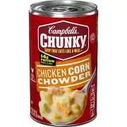 Campbell's Chunky Soup Chicken Corn Chowder Soup 18.8 Oz Can