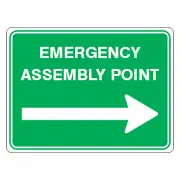 Emergency Assembly Point Right Sign | Emergency Signs