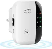 300Mbps WiFi Range Extender Internet Booster Wireless Signal Repeater Wireless