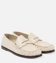[Saint Laurent] Saint Laurent Laurent leather penny loafers AU 7 white