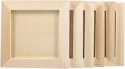 Clay Picture Frame: Picture Frame Wooden DIY Photo Frame - Craft Frames Kids DIY Photo Frames Wood Painting Frame Wooden Blank Clay Frame Child Manual