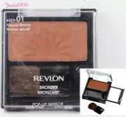 REVLON Pressed Powder Bronzer With Pop Up Mirror #01 NATURAL BRONZE