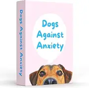 Catchyourdreams Dogs Against Anxiety Cards - 50 Cards for Self Esteem and Stress, Affirmations for Anxiety Emotions Oracle Tarot Self Therapy (Dogs Against Anxiety)