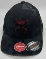 Hooey Chris Kyle Black Camo Flexfit Youth Punisher Logo CK020-Y Kryptek