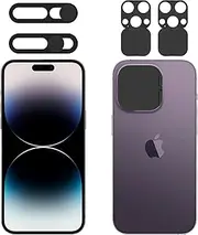 EYSOFT Privacy Cover for iPhone 14 Pro/Pro Max with Front Camera Protection, 2Pack