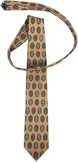 [My Party Shirt] Bill Lumbergh Necktie Office Space Costume Tie Initech Lumberg Tan Patterned
