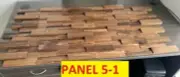 FEATURE WALL CLADDING 3D PANEL REAL WOOD AMERICAN WALNUT -8PCS-1.44m2-PANEL 4-3-