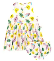 [Stella McCartney Kids] Stella McCartney Kids Baby printed cotton dress and bloomers set M 24 multicoloured