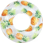 Airtime 90cm Toy Ultra Clear Pineapple Fruit Swim Pool/Beach Kids Floating Ring