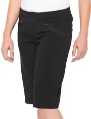 100% Ridecamp Ladies Bicycle Shorts, black, Size L for Women