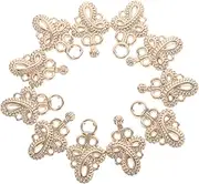 Baluue 10pcs Vintage Buttons for Crafts Toggle Closures for Clothing Elegant Chinese Style Clasps for Dresses and Formal Events Unique Hanfu Design for Weddings and Parties