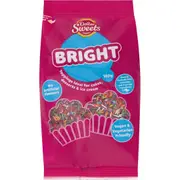 Dollar Sweets Bright Rainbow Candy Sprinkles Cake Dessert Decoration Topping Bag 160g