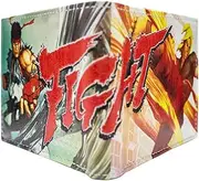 [Capcom] Street Fighter 5 Ken Ryu White ID & Card Bi-Fold Wallet