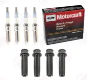 MOTORCRAFT IRIDIUM Spark Plugs + SMP Coil Boots 2013-2018 for Ford 2.0L TURBO (for: Ford)