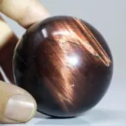 209g53mm Red Tiger Eye Sphere Crystal Ball Natural Quartz Healing Gemstone