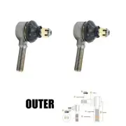 2 PCs Tie Rod End Outer For Suzuki CARRY ST41 ST90 ST100 1979 80 82-1985