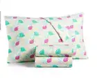 NIP Martha Stewart WHIM Twin Sheet Set Monstera Leaf Novelty Print 200T Cotton