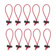 10 PCS Multi-Purpose Toggle Tie/Cable Tie/Organizer for Cord & Cable (Red)