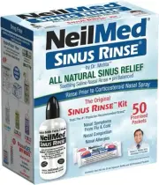 NeilMed Sinus Rinse - A Complete Sinus Nasal Rinse Kit, 50 count (Pack of 1)