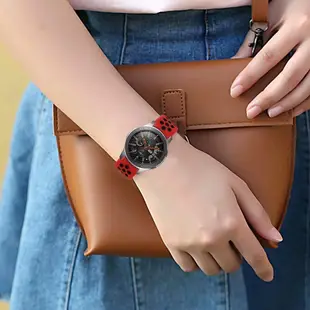 SAMSUNG 適用於三星 Gear S3 Frontier 經典智能手錶的矽膠錶帶