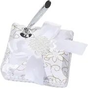 PLAFOPE Elegant Bowknot Signature Pen Stand for Wedding Party Engagement Stylish Pen Holder