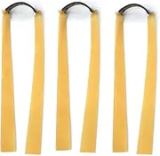 RALSPEC 3 x Replacement Flat UK Slingshot Power Bands 1.5mm Natural Latex Catapult Rubbers Hunting Band Elastics Catapults for Adults