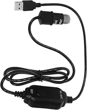 BESPORTBLE Fish Tank Heater USB Heater Aquarium Small Aquarium Heaters Aquarium Heater Mini Tank Heating Tool Mini Aquarium Heater Fish Tank Aquarium Mini Tank Heating Rod Black Abs