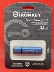 IronKey Vault Privacy 50 USB-C 32GB Flash Drive | FIPS 197 Certified | XTS-AE