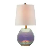 Colored Glass Base Table Lamp