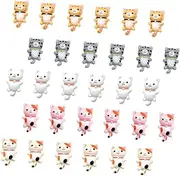 SEWACC Cat Headwear Accessories Pcs Resin Charms Flat Back for DIY Decorations Mobile Phone Case