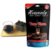 DARK RUM JERKY - YUM RUM - 100% Premium Aust Dried BEEF JERKY - 85g 100g 1kg