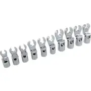 3/8" Drive 10 Piece Metric, Flare Nut Socket Set, 10mm -19mm