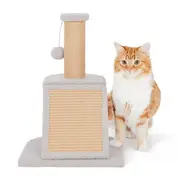 All Day Ramp Post W Toy Cat Scratch Grey 38x32x45cm