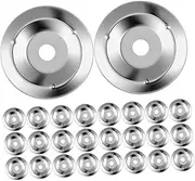 GOOHOCHY 100 Pcs Drum Cymbal Accessories Music Instrument Drum Set Replacement Parts Snare Tambourine Rings for Live Performances